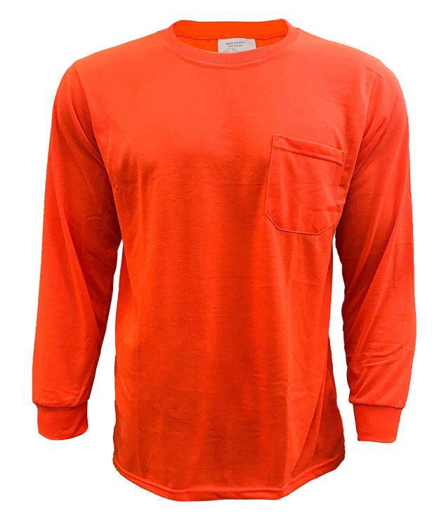 Long Sleeve High-Vis Force Color Enhanced Safety Shirt - L2111-New York Hi-Viz Workwear-RK Safety