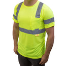 (Orange/Lime)Class 3 High Vis Reflective Short Sleeve Safety Shirt - 9081,9082-New York Hi-Viz Workwear-RK Safety