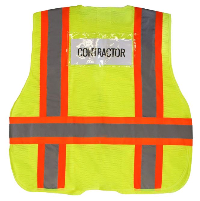 Class 2 Hi Viz Safety Vest with Reflective Strips and Pockets -SAZ8211& SAZ8212(Orange, Lime)-New York Hi-Viz Workwear-RK Safety