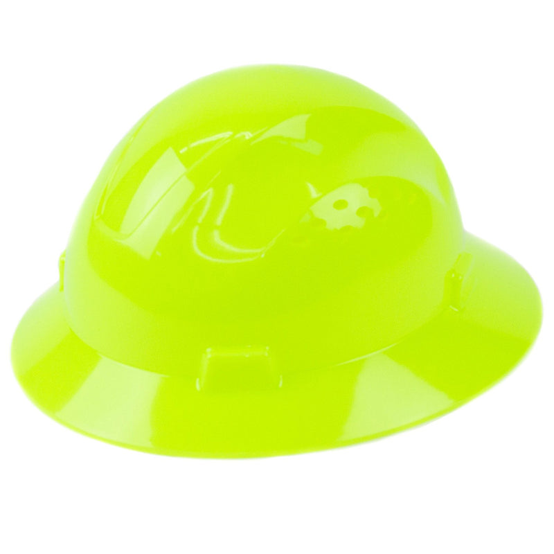 RK Safety RK-HP24-HG Hi vis green Hard Hat Brim Style with 4 Point Ratchet Suspension-RK Safety-RK Safety