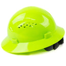 RK Safety RK-HP24-HG Hi vis green Hard Hat Brim Style with 4 Point Ratchet Suspension-RK Safety-RK Safety