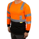 BFL8711;2 Class 3 Hi-Vis T Shirt with Moisture Wicking Mesh-(Lime/ Orange)-New York Hi-Viz Workwear-RK Safety
