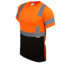 Class 3 Hi-Vis T Shirt with Moisture Wicking Mesh Orange/ Lime- BFS8511/2-New York Hi-Viz Workwear-RK Safety
