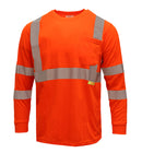 Class 3 High Vis Reflective Long Sleeve Safety Shirt - L9091,2-New York Hi-Viz Workwear-RK Safety