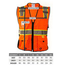 RK Safety Class 2 D-Ring Two Tone Mesh Vest - P6611& P6612 (Orange, Lime)-New York Hi-Viz Workwear-RK Safety