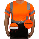 Class 3 Hi-Vis T Shirt with Moisture Wicking Mesh Orange/ Lime- BFS8511/2-New York Hi-Viz Workwear-RK Safety