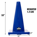 18" RK Safety Traffic PVC Cones, Blue Base-RK Safety-RK Safety