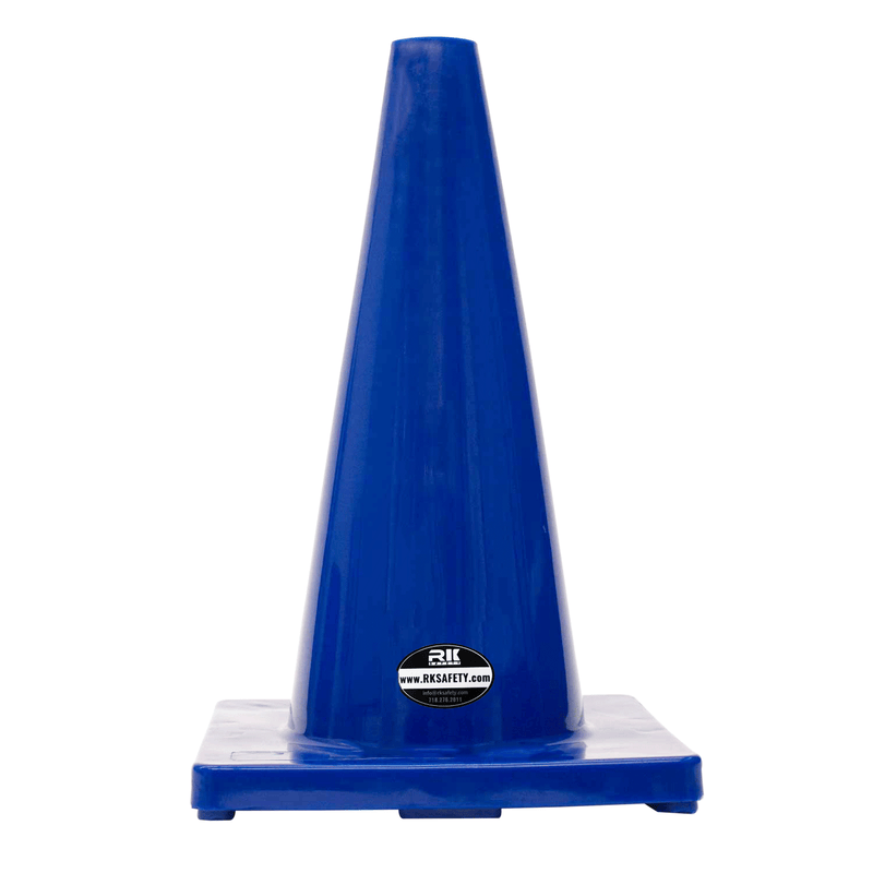 18" RK Safety Traffic PVC Cones, Blue Base-RK Safety-RK Safety