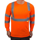 Class 3 High Vis Reflective Long Sleeve Safety Shirt - L9091,2-New York Hi-Viz Workwear-RK Safety