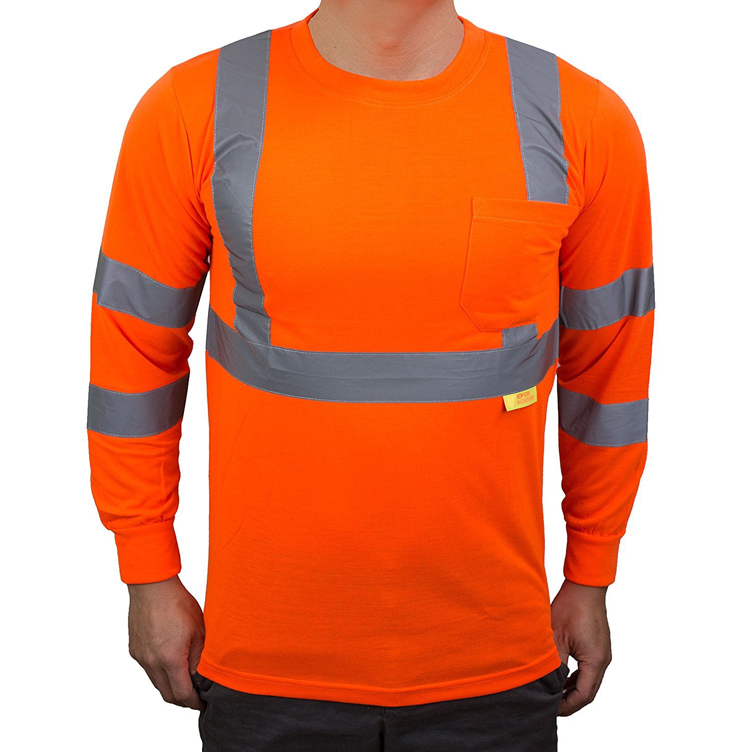 Class 3 High Visibility Reflective Long Sleeve Safety Shirts