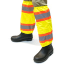 RK-GAITERS-LM Hi-Viz Contrasting Trim Leg Gaiters, Polyester oxford w/ PU coating, Lime-New York Hi-Viz Workwear-RK Safety
