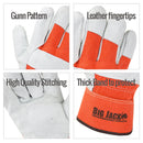 Better Grip® Cowhide Palm Gloves with rubberized safety cuff - BGBY22O-Better Grip-RK Safety