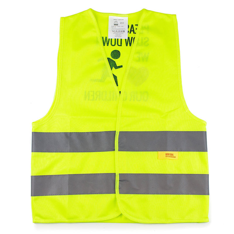 RK Safety Hi Vis Kids Safety Vest + Hi vis Bands- Lime-New York Hi-Viz Workwear-RK Safety