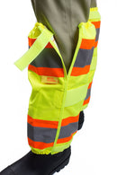 RK-GAITERS-LM Hi-Viz Contrasting Trim Leg Gaiters, Polyester oxford w/ PU coating, Lime-New York Hi-Viz Workwear-RK Safety