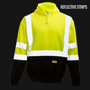 Class 3 High Visibility Sweatshirt, Hooded Pullover - H8312-New York Hi-Viz Workwear-RK Safety