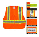 Class 2 Hi Viz Safety Vest with Reflective Strips and Pockets -SAZ8211& SAZ8212(Orange, Lime)-New York Hi-Viz Workwear-RK Safety