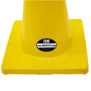 18" RK Yellow Safety Traffic PVC Cones, Yellow Base with One Reflective Collar-RK Safety-RK Safety