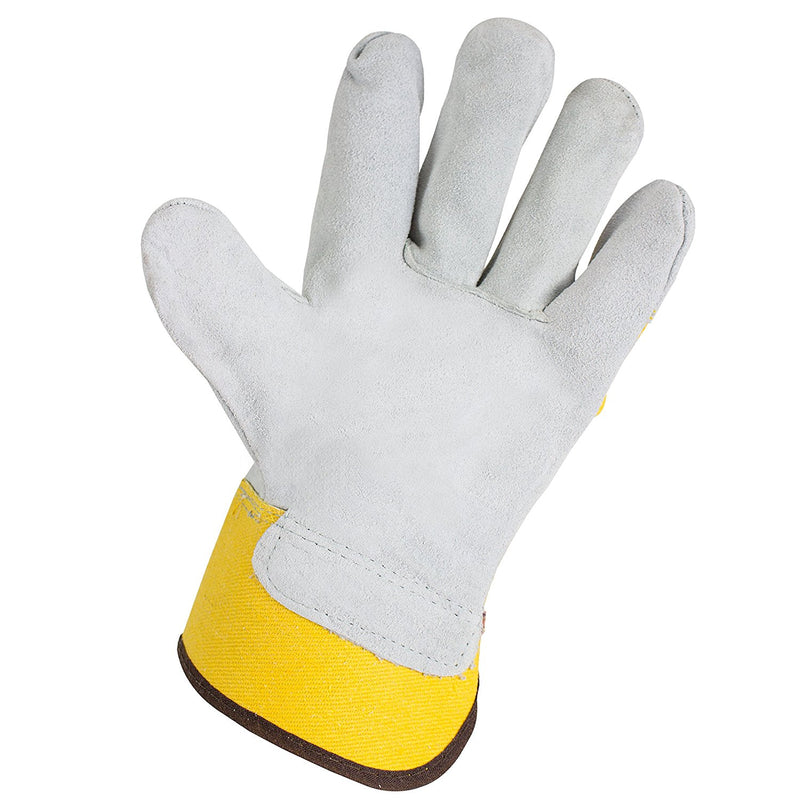 Better Grip® Cowhide Palm Gloves with rubberized safety cuff - BGBY22Y-Better Grip-RK Safety