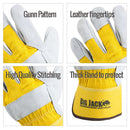 Better Grip® Cowhide Palm Gloves with rubberized safety cuff - BGBY22Y-Better Grip-RK Safety