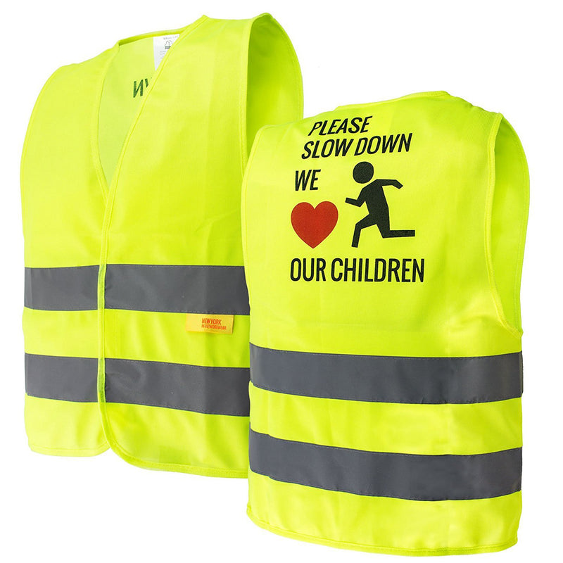 RK Safety Hi Vis Kids Safety Vest - Lime-New York Hi-Viz Workwear-RK Safety
